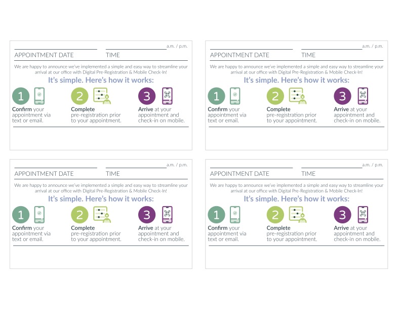 Appointment Reminder Card Template Mobile