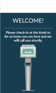 24x36 Welcome Kiosk